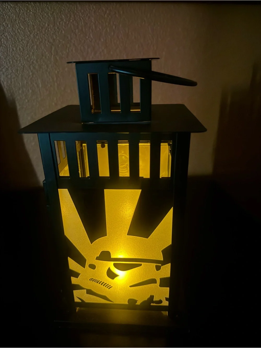 Star Wars Villains 4 sided Black Metal Decorative Lantern